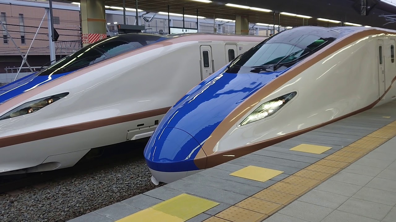 北陸新幹線開業5周年 上下始発列車長野駅発着集