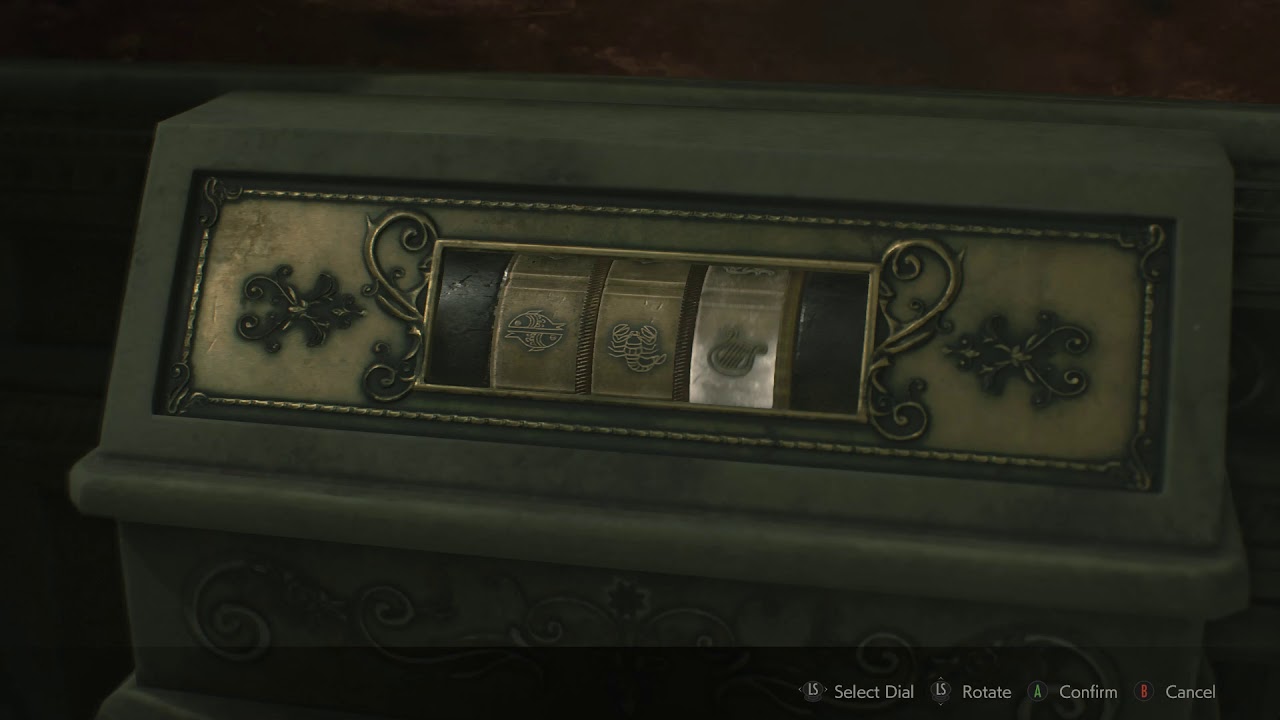 Resident Evil 2 Unicorn Statue Lounge Puzzle