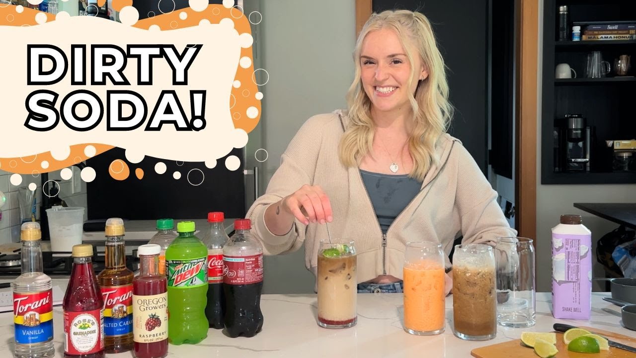 making a dirty soda 4 ways! | why are these so good