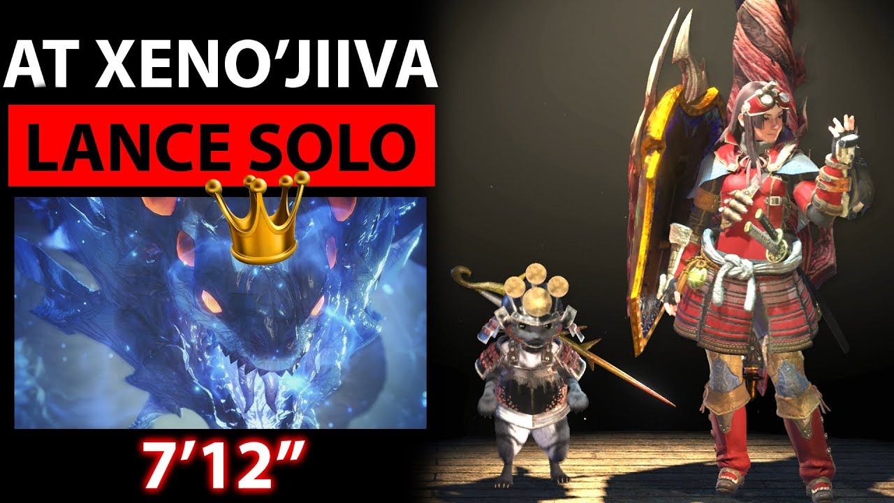 AT Xeno'jiiva Lance Solo 7:12 (full commentary) Monster Hunter: World