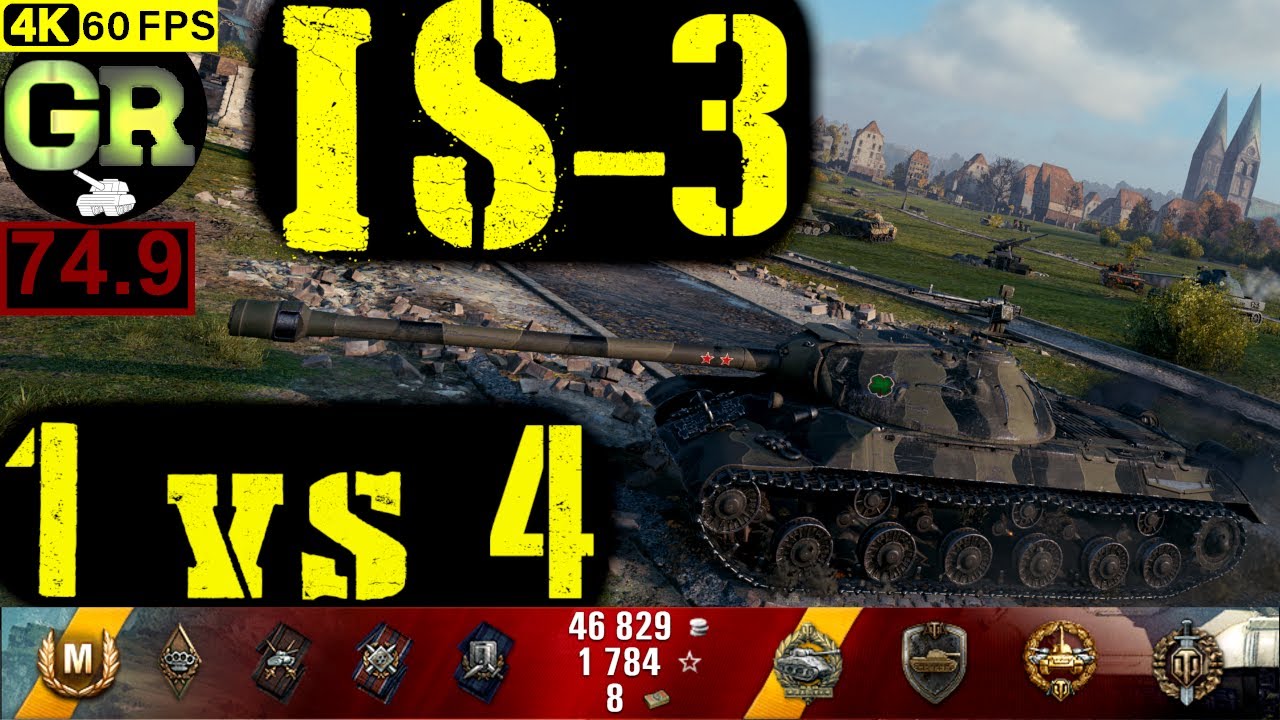 World of Tanks IS-3 WoT Replay - 8 Kills 4.9K DMG(Patch 1.4.0)