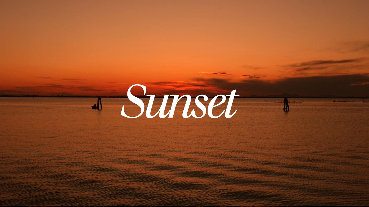 Relaxing Sunset Ocean Ambience | Calm Water Sounds for Sleep, Study & Relax (1 Hour Loop)