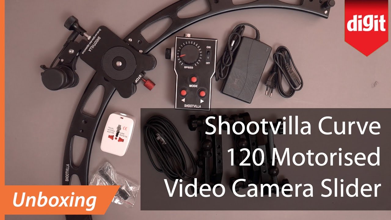 Shootvilla Curve 120 Motorised Video Camera Slider Unboxing