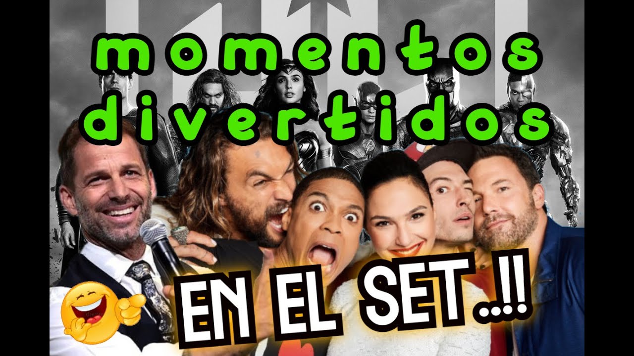 bloopers y momentos divertidos de la zack snyder justice league