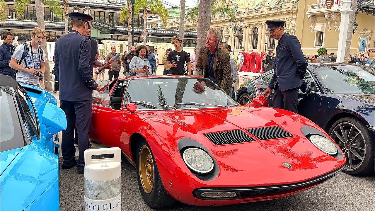 Legendary Supercar Lamborghini Miura In Monaco. Luxury Super Carspotting Monaco #billionaire #luxury