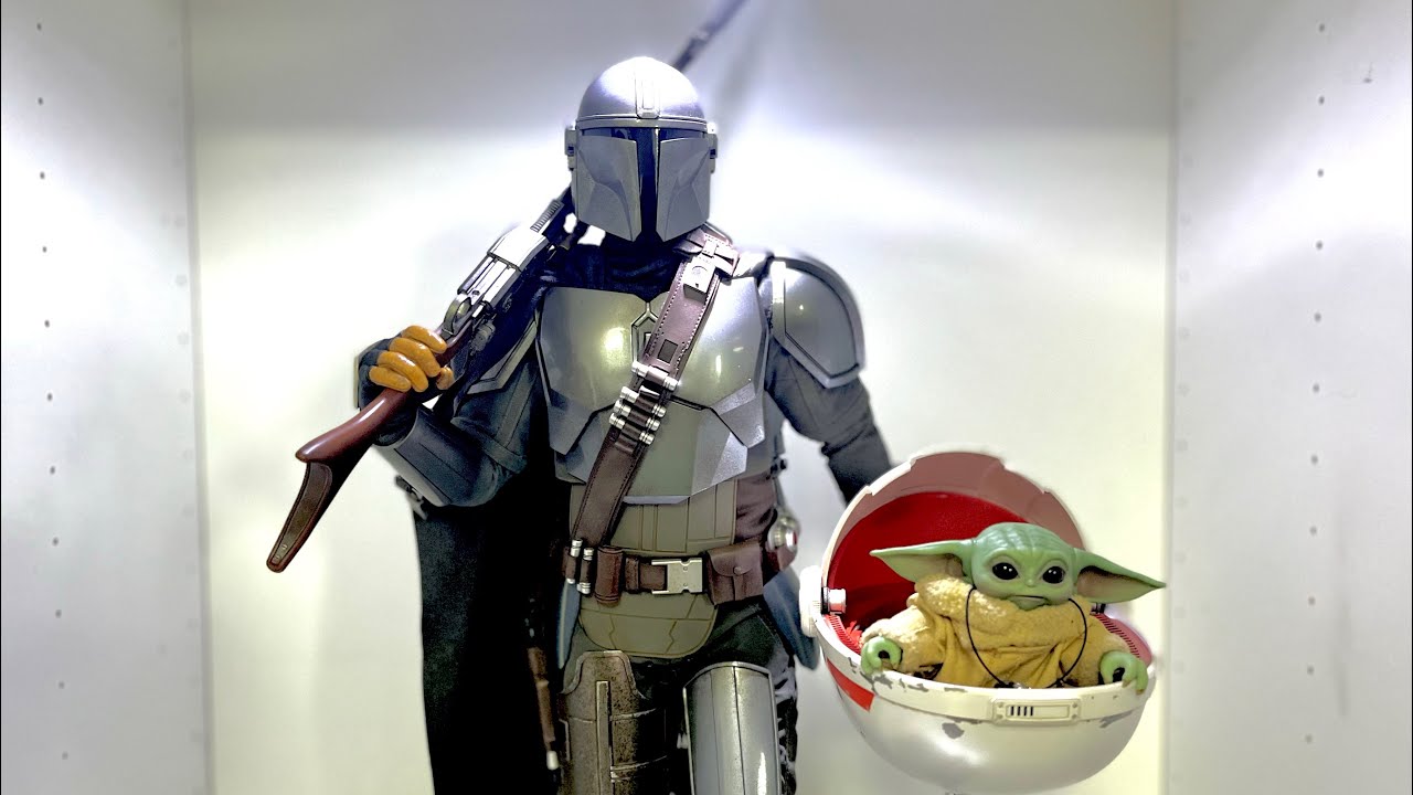 Hot Toys 1/4 Scale The Mandalorian and child Unboxing #figure #hottoys #sideshow #Starwars