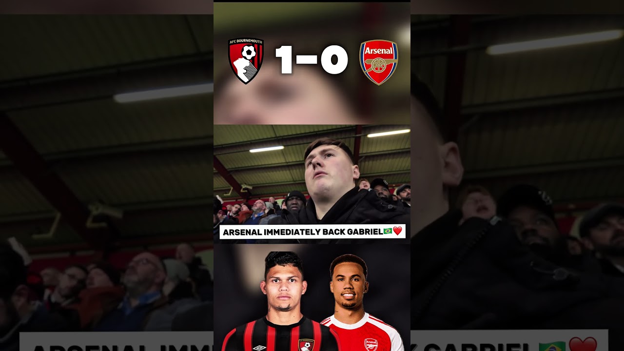 ARSENAL FANS IMMEDIATELY BACK GABRIEL AFTER SHOCKING MISTAKE🇧🇷! 