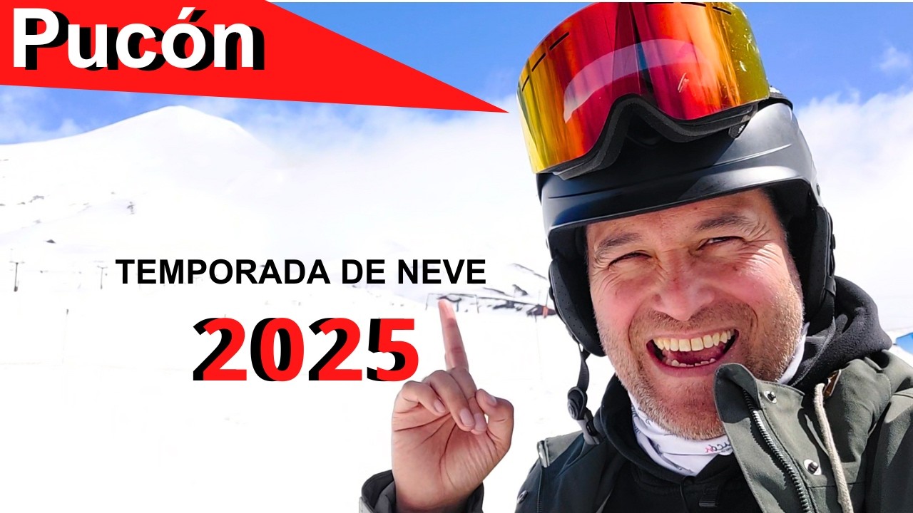 PUCÓN Temporada de NEVE 2025 ⛄️🏂: Ski, Vulcão Villarrica, Termas e aventuras TOP no Sul do Chile