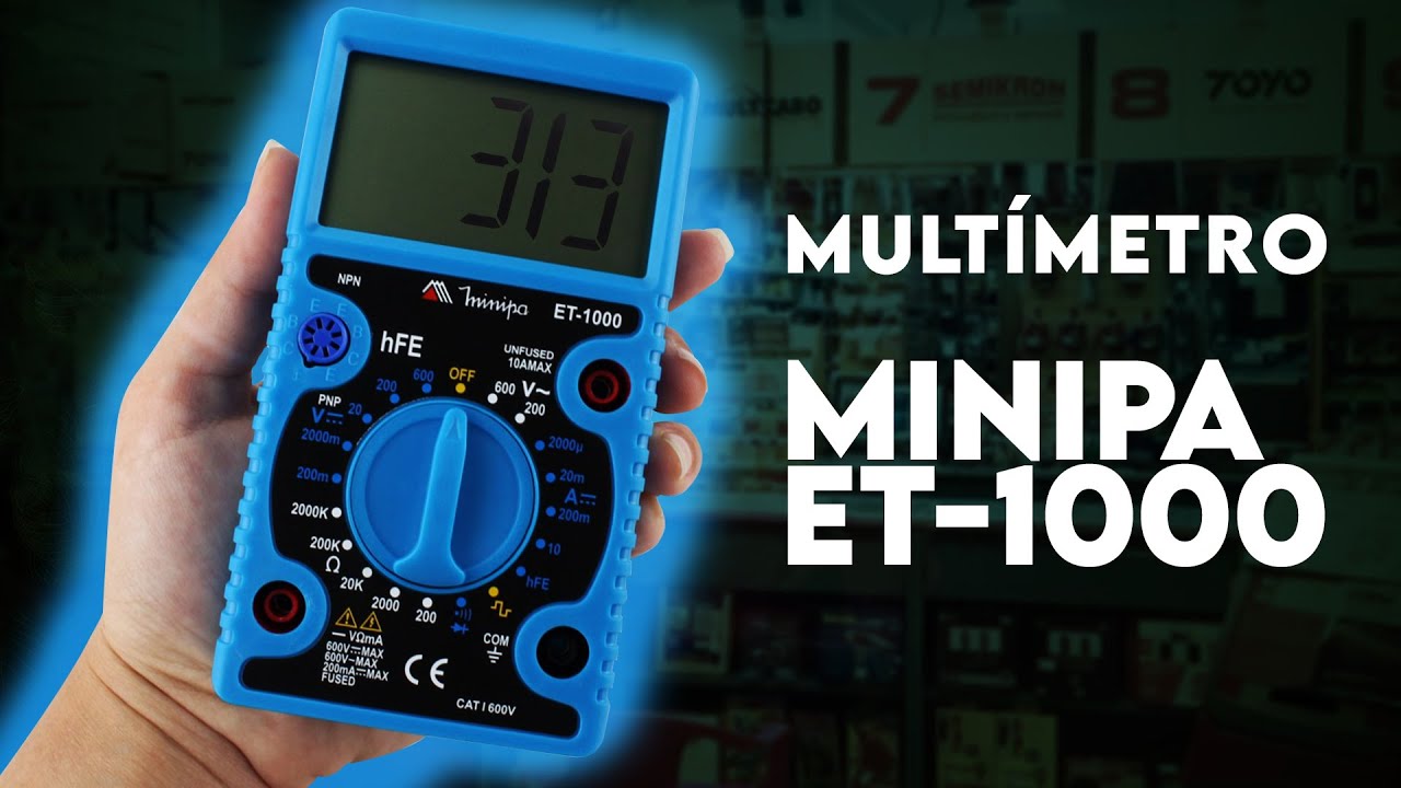 Minipa ET-1000 - Mult&iacute;metro para Iniciante #01