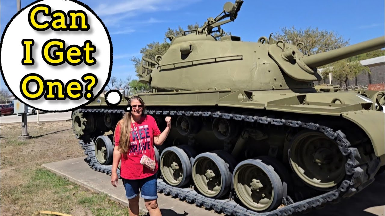 Peacocks And Tanks! She Is Never Leaving.