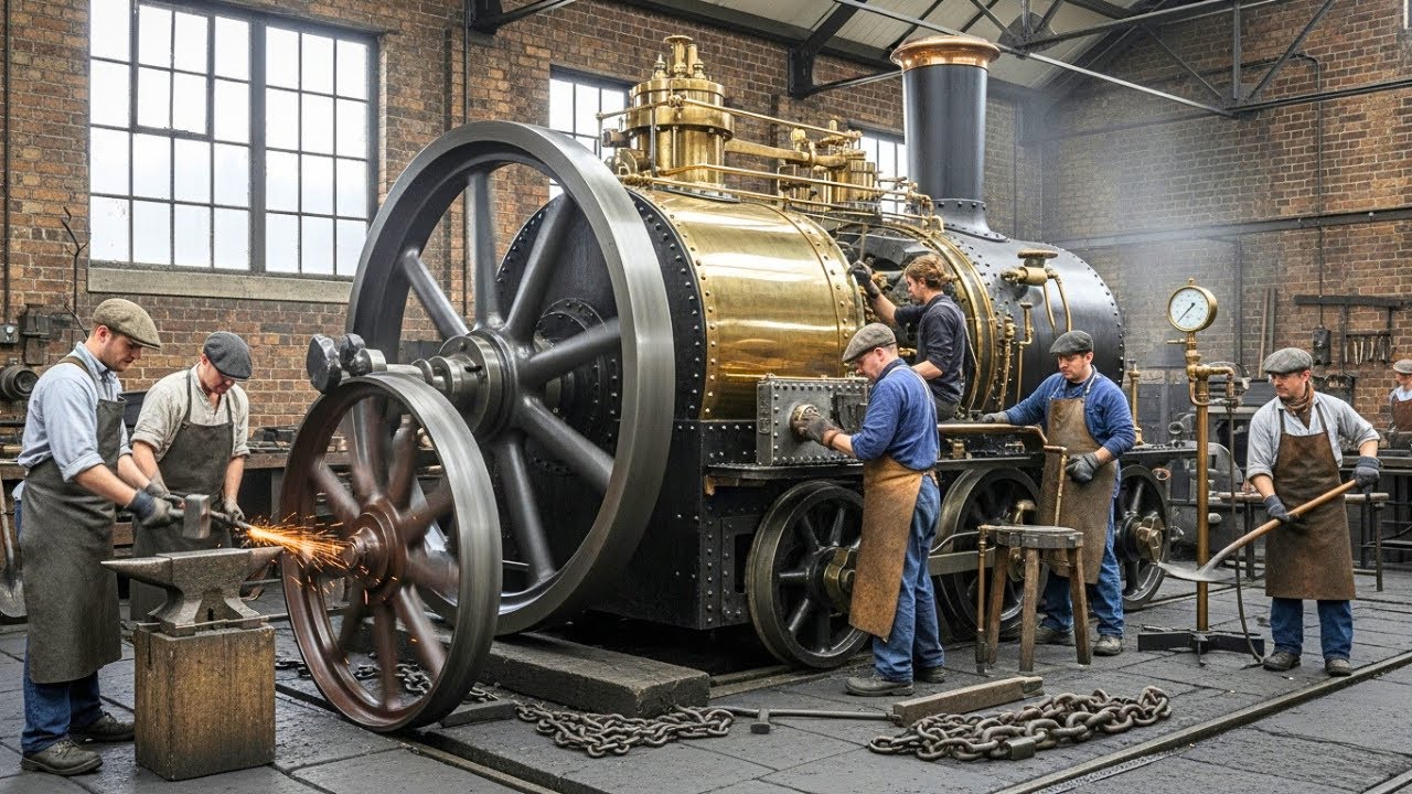 Inside Industrial Revolution Steam Engines: The Incredible Way They Were Made (Full Process)