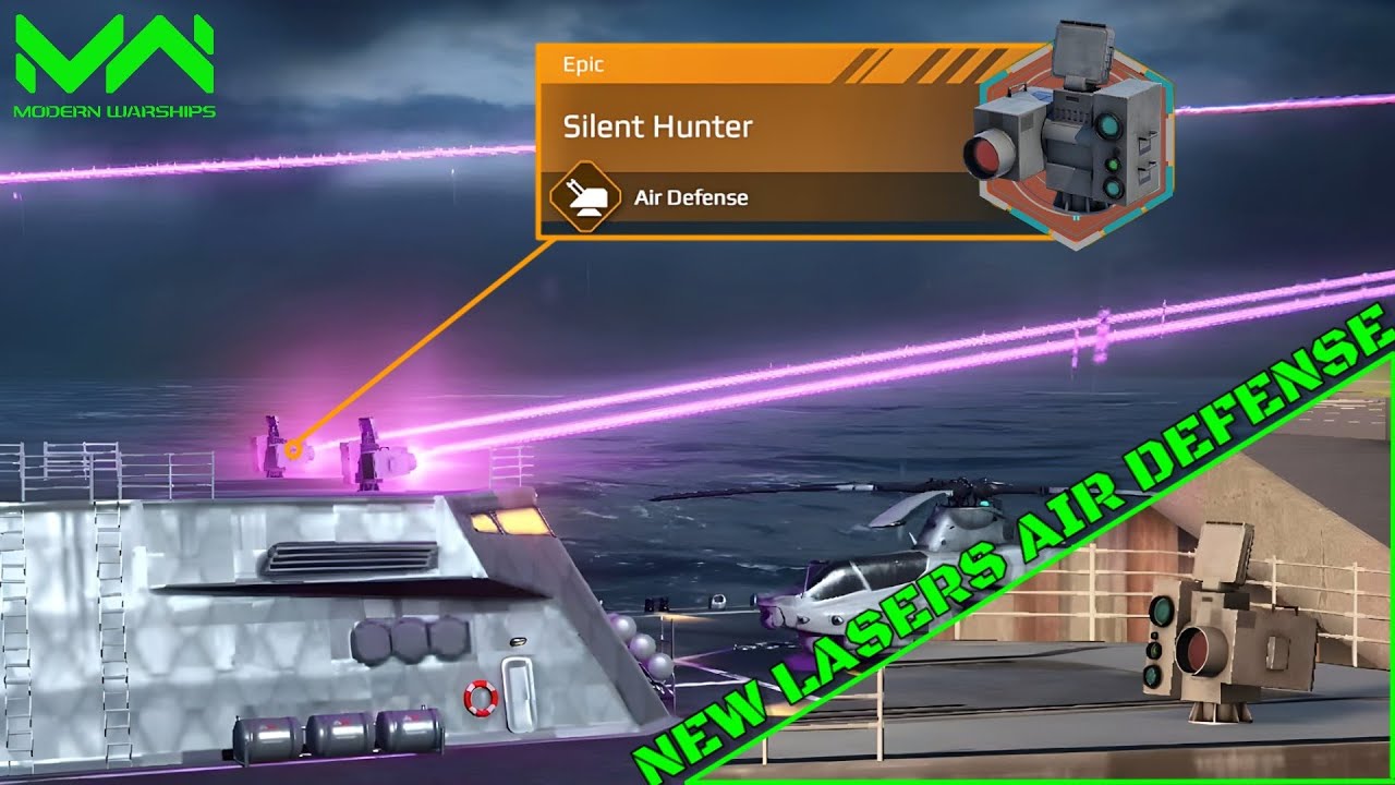 New Purple Laser Air Defense! Silent Hunter Full Review and Test | Modern Warships Alpha Test