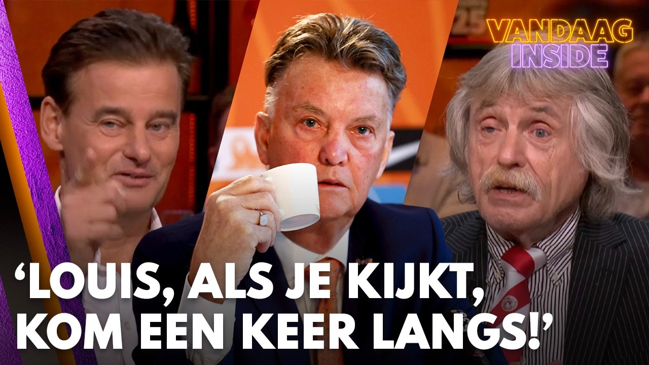 Louis van Gaal wordt uitgenodigd bij Vandaag Inside: 'Als je kijkt, kom een keer langs!'