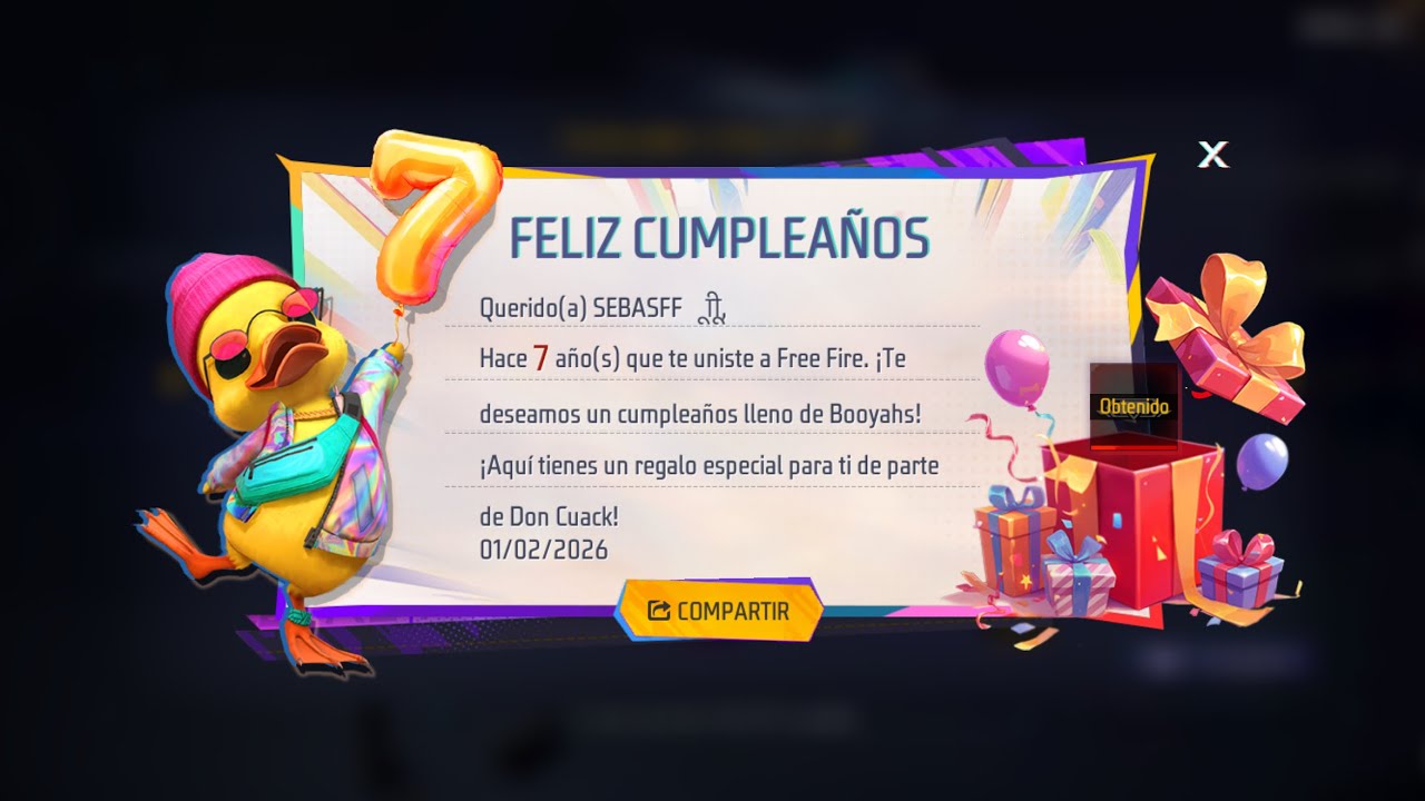Asi me fue en la Partida con la que Cumplí 7 Años Jugando Free Fire 