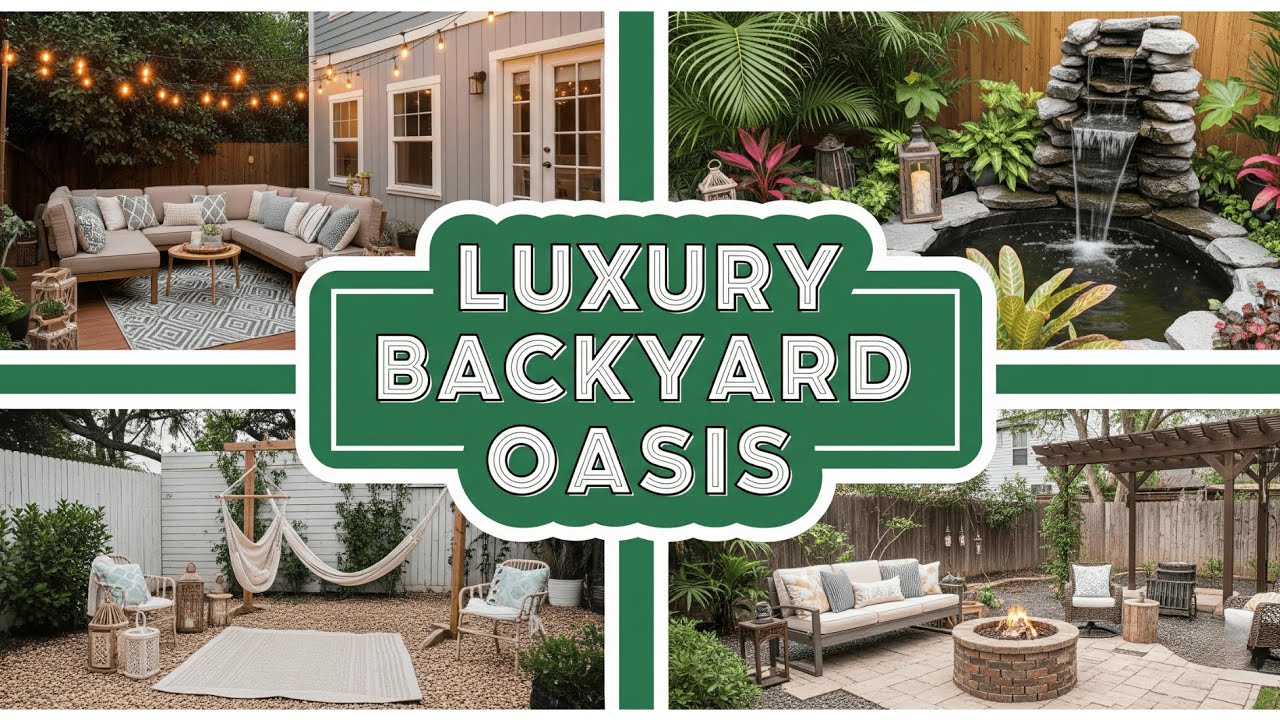How to Create a Luxury Backyard Oasis for PENNIES [170 UNBELIVABLE Ideas]