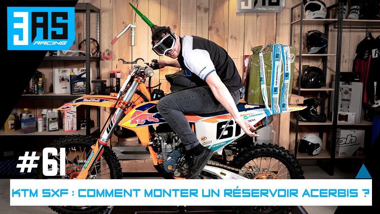 KTM SXF : Comment monter un réservoir grande contenance Acerbis - Tuto Moto #61