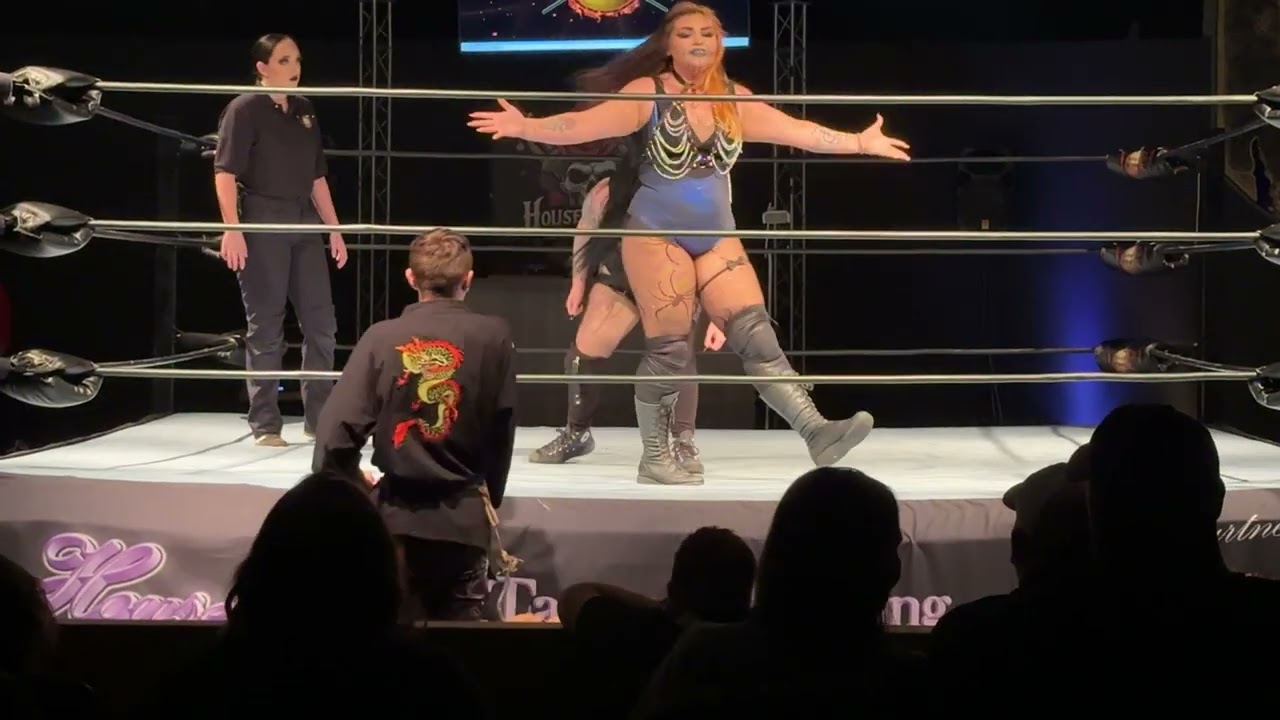 Tsunami vs Ravenna Vein Spartan pro wrestling women’s championship match 