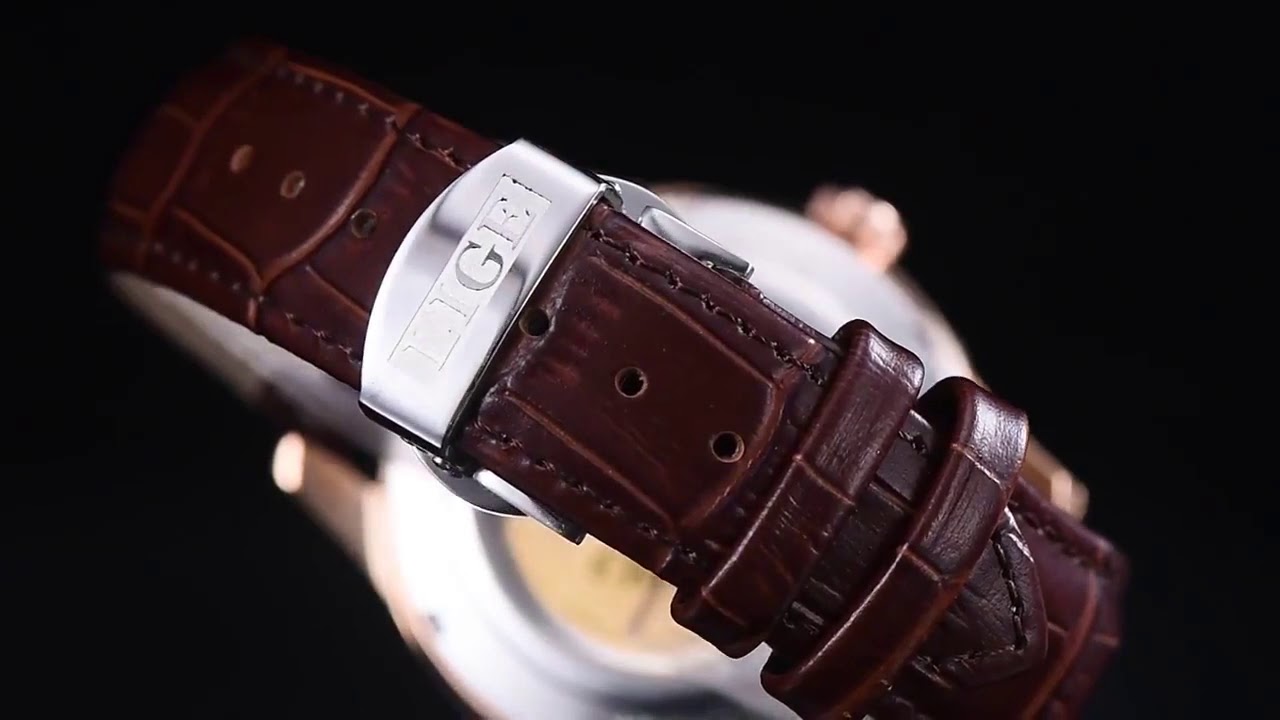 LIGE Automatic Mechanical Tourbillon