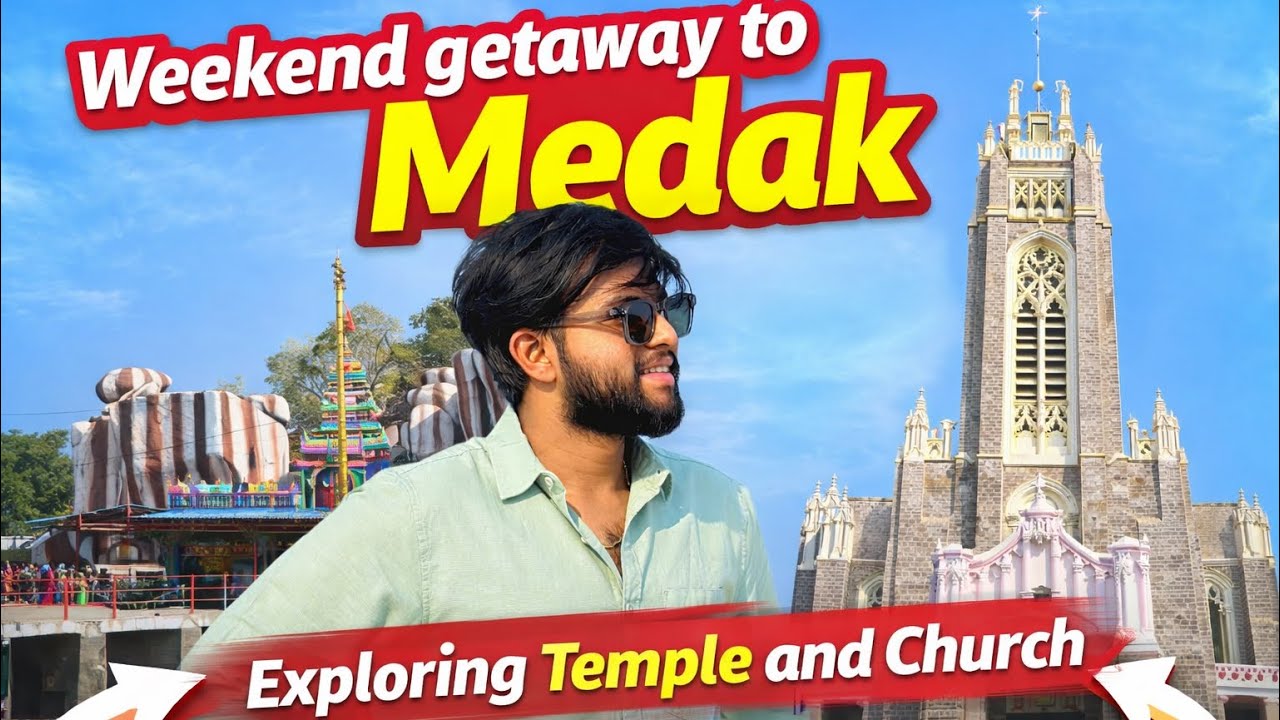 Edupayala Temple Medak🔱|Medak Church⛪️. #trending #vlog #viral #comedy #medak #hyderabad #shorts 