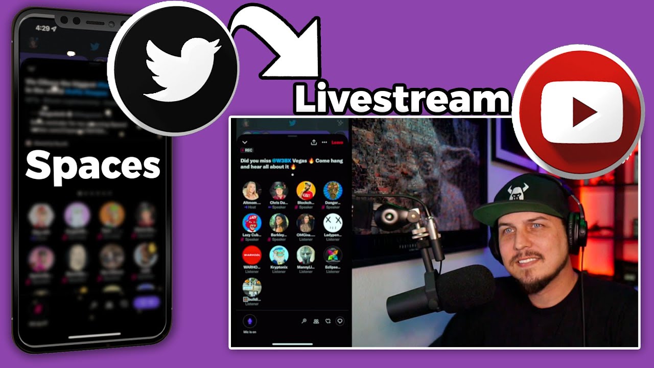 Streaming Twitter Spaces with Video on YouTube