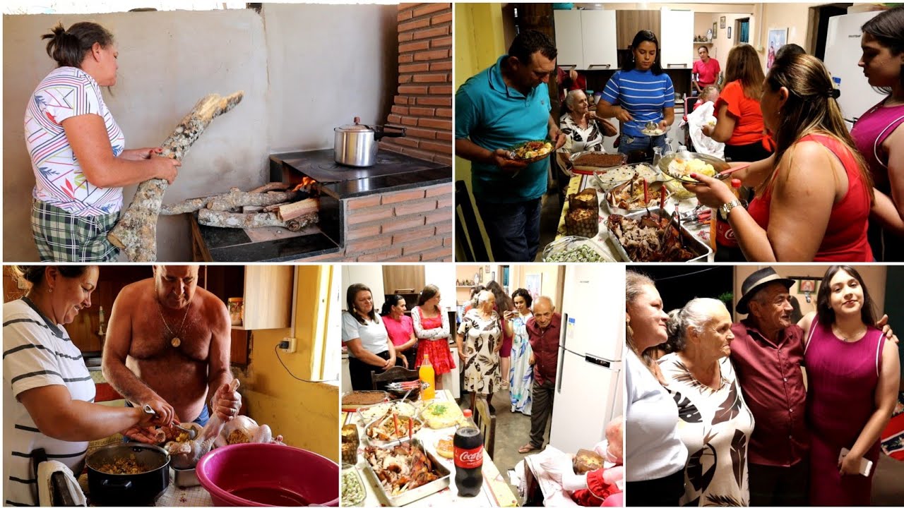 ACENDEMOS NOVO FOGÃO A LENHA + PREPARANDO A CEIA DA VÉSPERA DE NATAL +MELHORES MOMENTOS DO JANTAR🥰