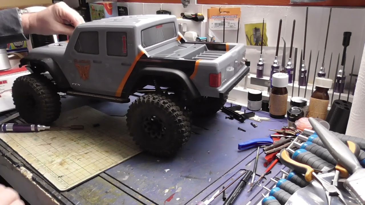 FTX  Outback Gladius - Rear Bumper and Hinged Body Mod 3D Printed