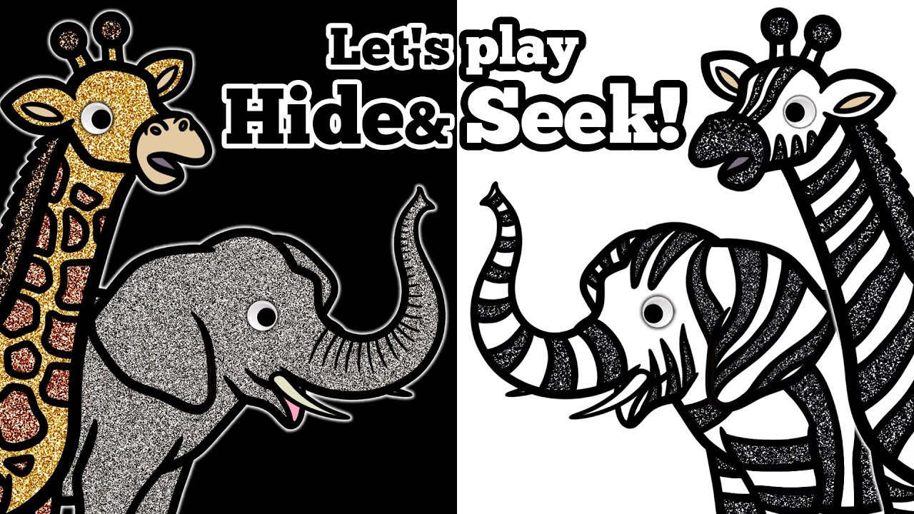 Safari Animals Play Hide and Seek! | Learn How to Play Hide and Seek