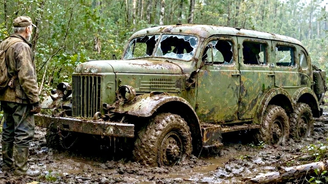 ABANDONED Soviet ZIL-157 Found in Mud&mdash; 70-Year-Old Rusty 6x6 Truck | FULL Restoration Back to LIFE