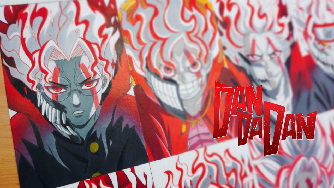 Drawing Anime protagonist with turbo granny power | Dandadan