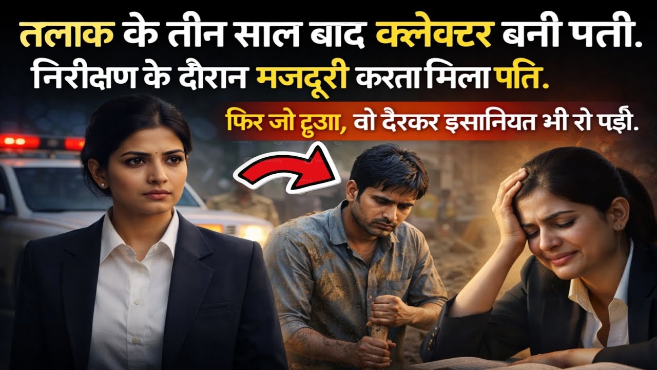 “तलाक के बाद कलेक्टर बनी पत्नी, निरीक्षण में मजदूरी करता मिला वही पति”