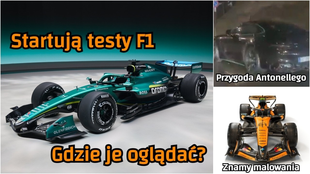 Znamy wszystkie malowania. Kolizja Antonellego, Williams na torze, czas na testy w Bahrajnie