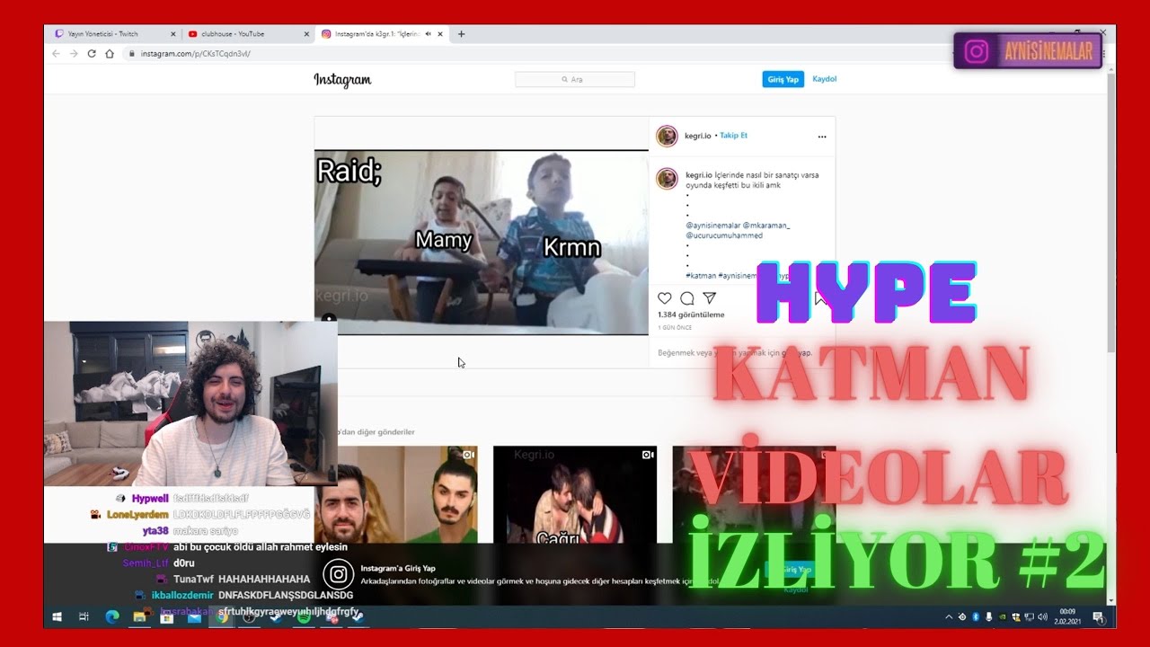 HYPE KOMİK KATMAN VİDEOLAR İZLİYOR #2