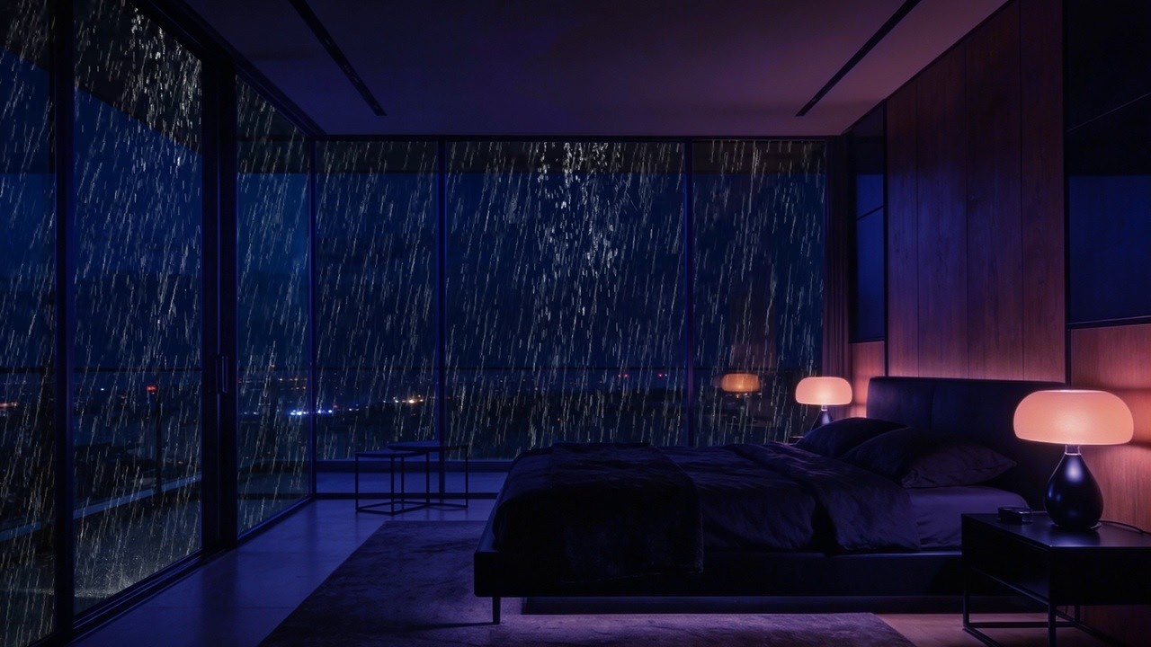 Dark Screen Rain for Deep Sleep, Meditation & Calm Relaxation Nights