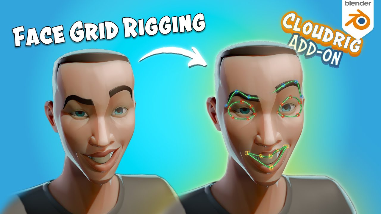 Rigger un Visage avec les Face Grid ! | Cloudrig Tuto (FR)