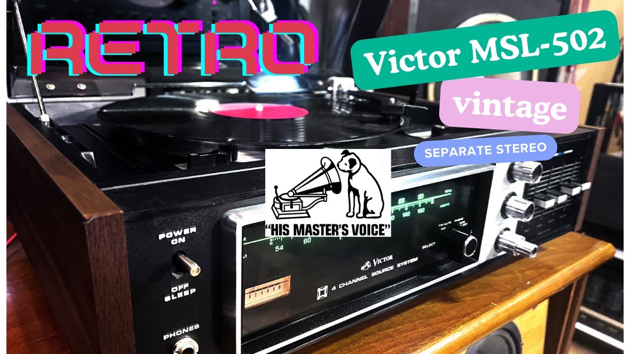 【Victor MSL-502】ビクターヴィンテージセパレートステレオ【昭和レトロ】
