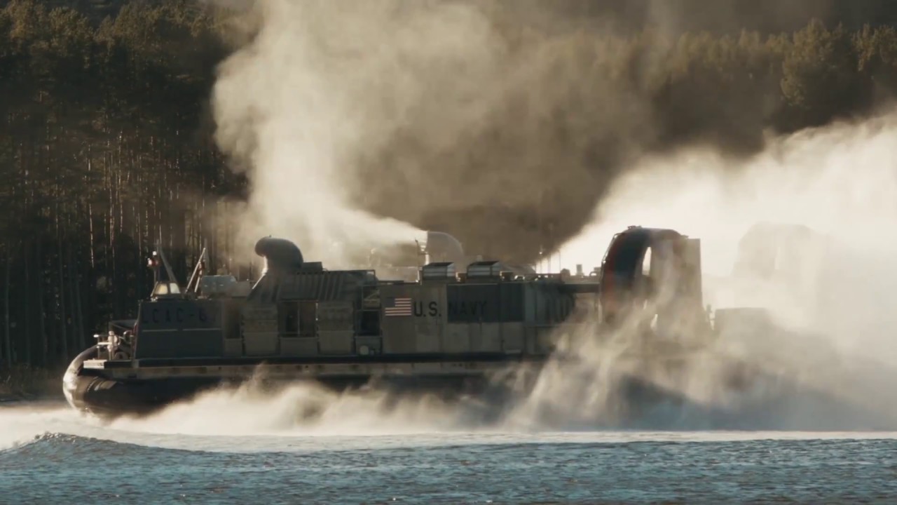 U.S. Marines and Sailors practice amphibious landings during exercise Trident Juncture 2018.