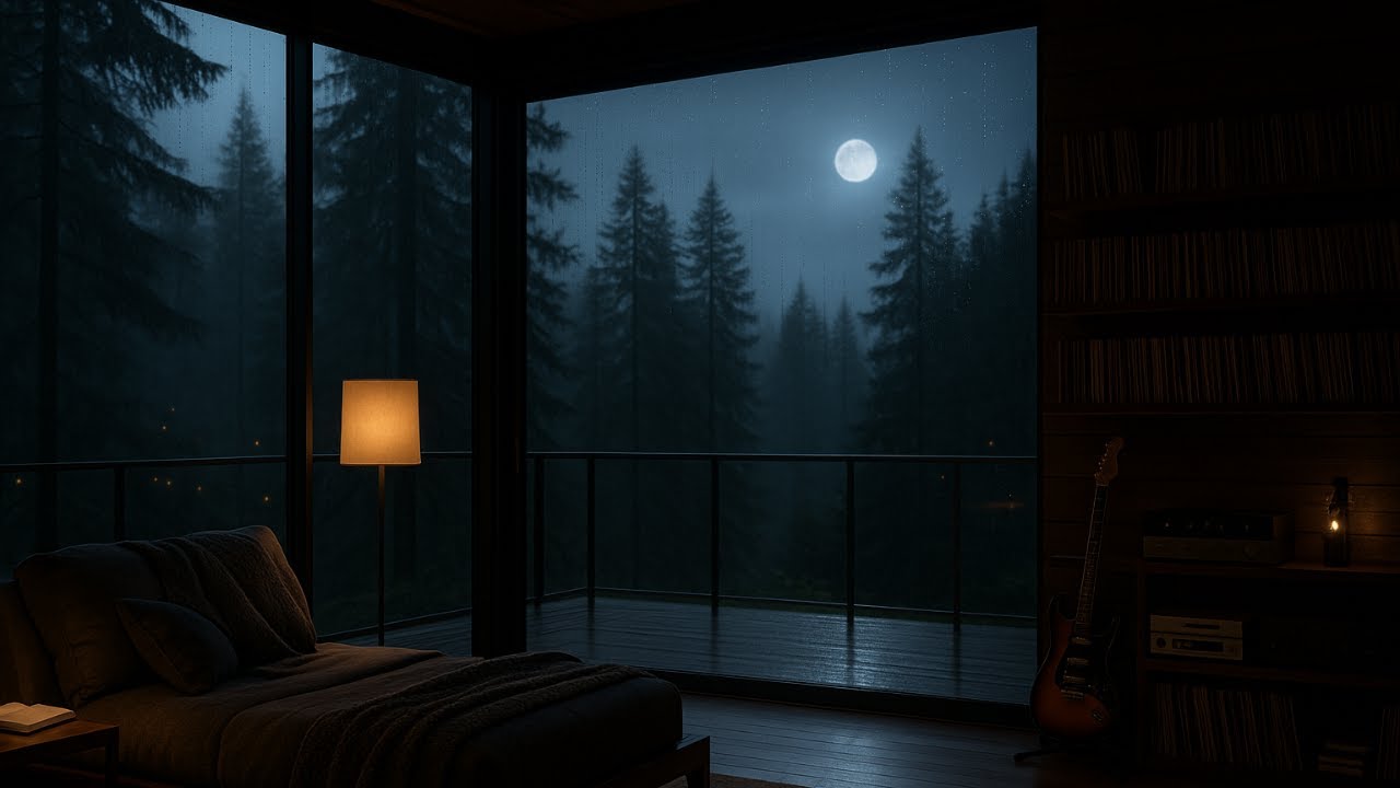 Edward Cullen’s Bedroom at Night | Cozy ASMR Ambiance Background for Reading & Relaxing