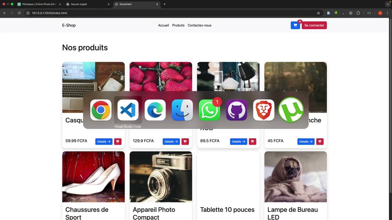 📚 Gestion de panier avec js et ES6+ | Développement Web & Mobile avec TknoDev School Officiel 🚀