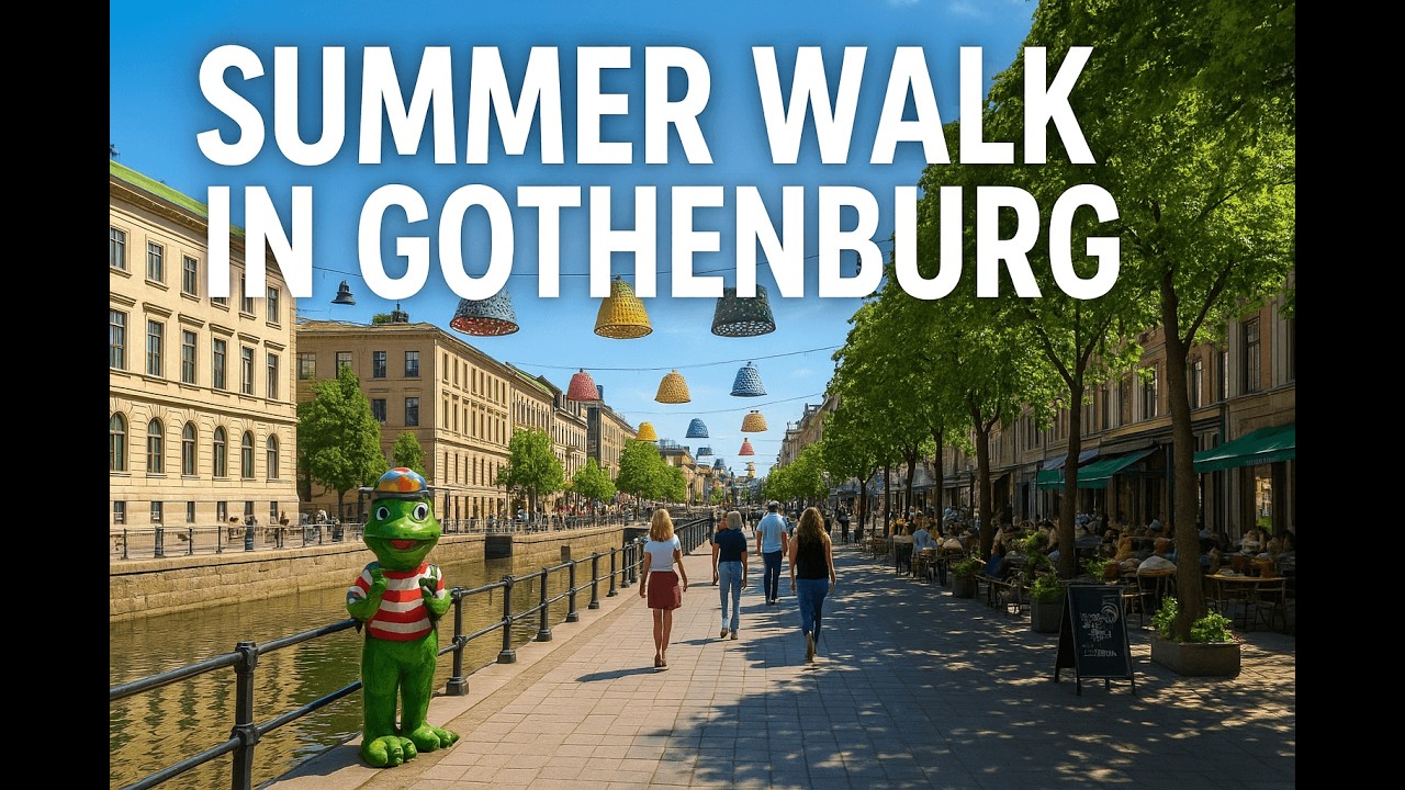☀️ Summer Walk in Gothenburg &ndash; Basargatan to Fredsgatan in 4K