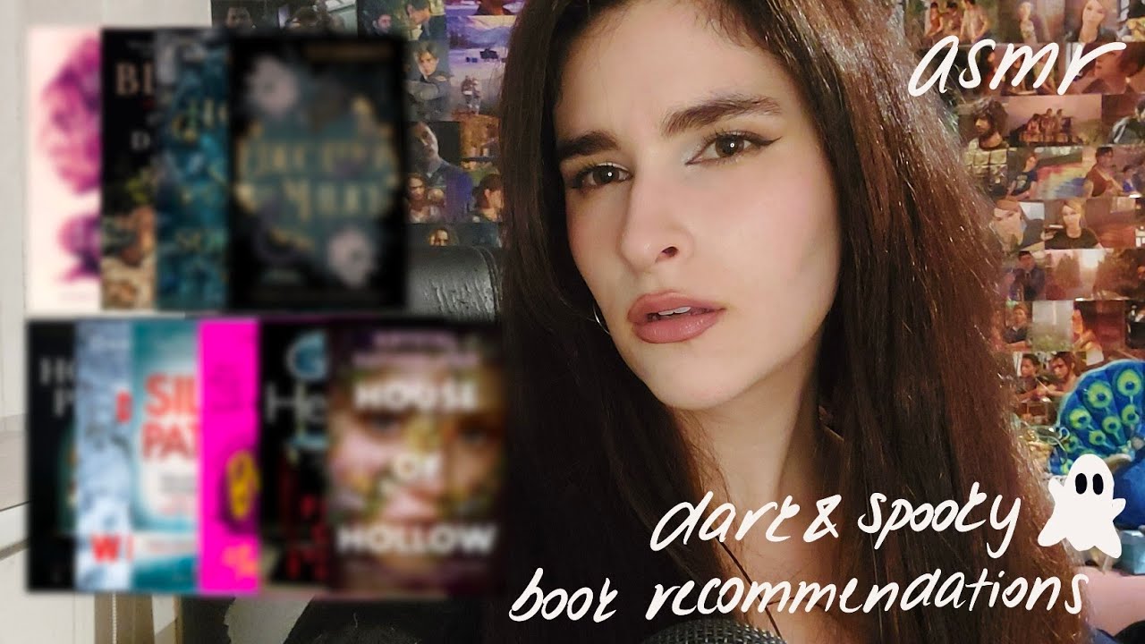 ASMR spooky and dark books for fall🍂👻 (thriller/horror book recommendations, lofi)