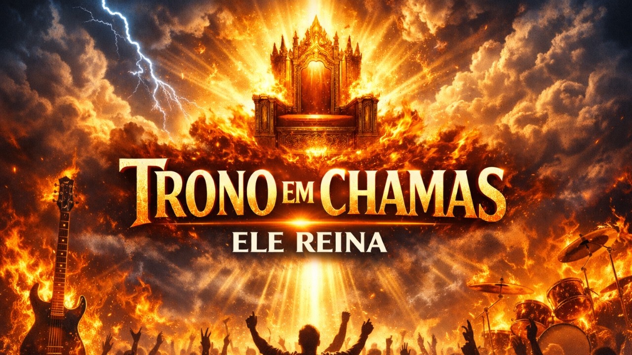 TRONO EM CHAMAS — O INFERNO TENTOU… MAS JESUS REINA 🔥 (Gospel Metal Épico)