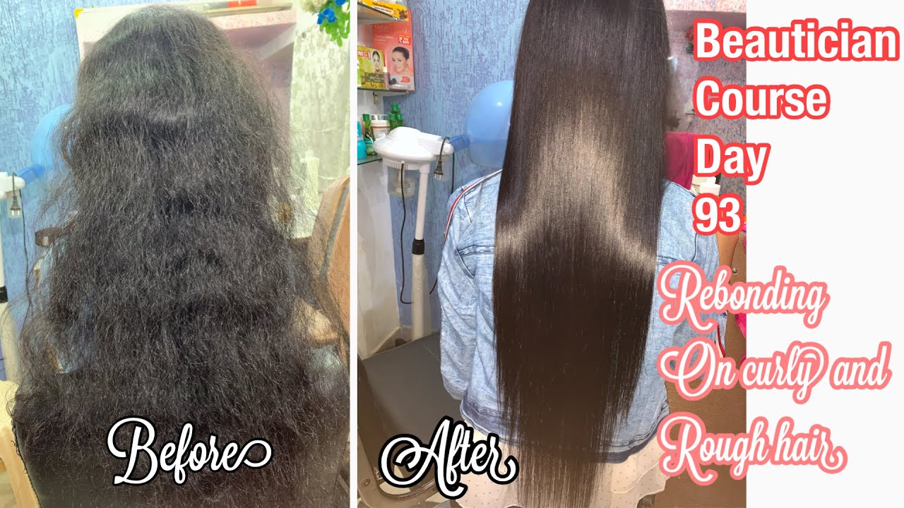 Rebonding करने का सही तरीक़ा जो आपको किसी ने नहीं बताया होगा/beautician course day 93