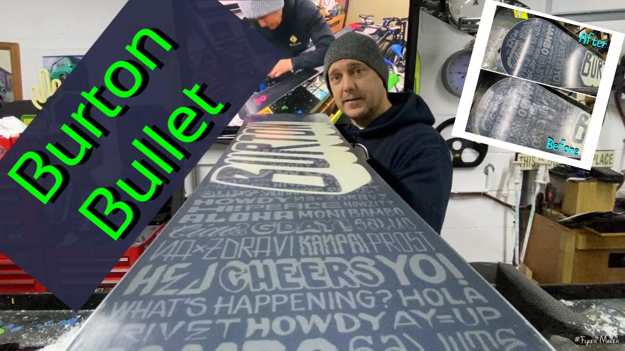BURTON BULLET SNOWBOARD, PTEX Repair and full DETAIL & SERVICE
