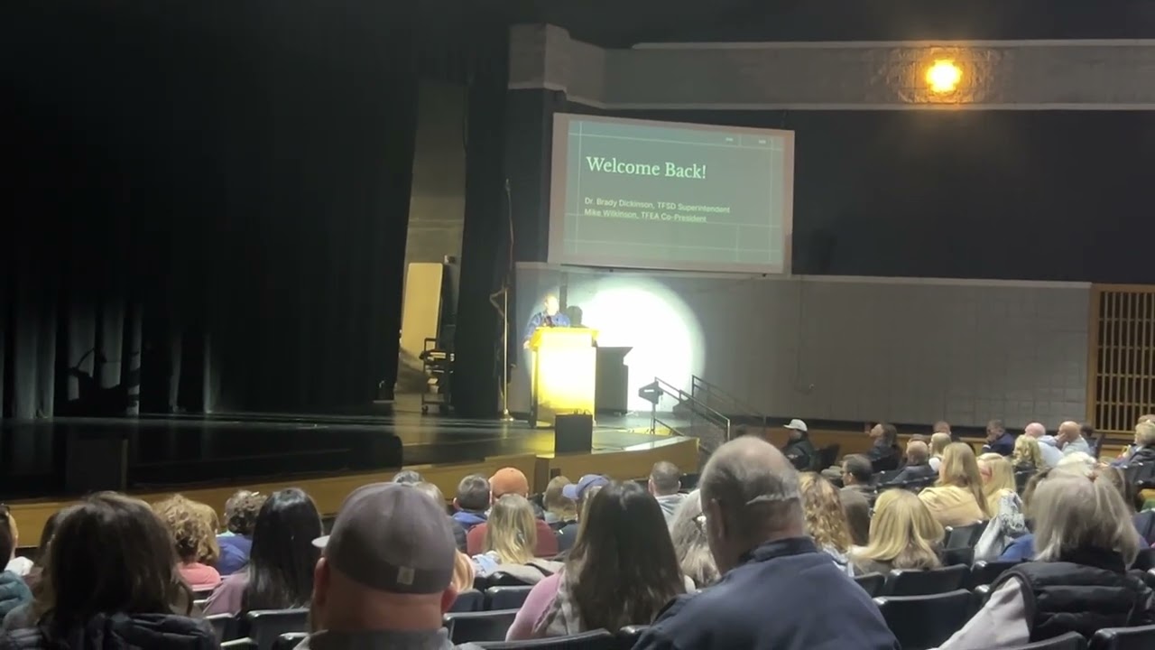 Twin Falls School District Staff Meeting - January 5, 2026. Brady Dickinson, Eric Smallwood.