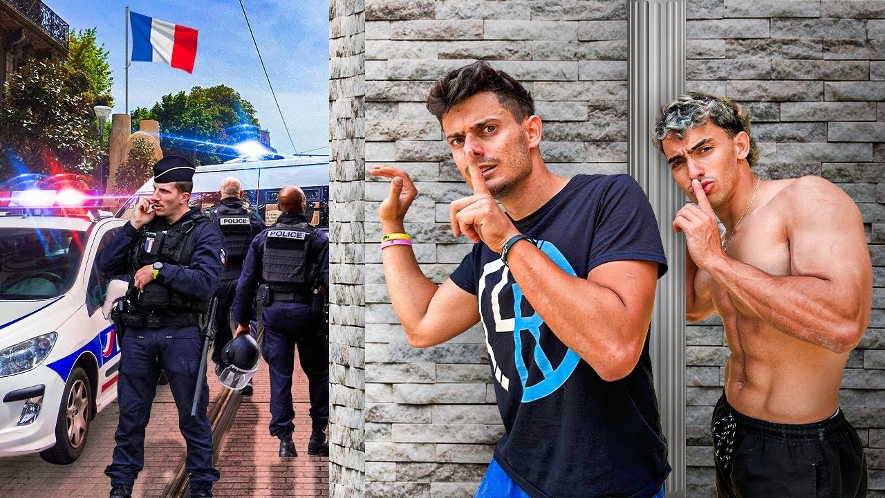 ME ESCONDO de la POLICÍA de FRANCIA con Gero Arias👮‍♀️ | Parkour🇫🇷