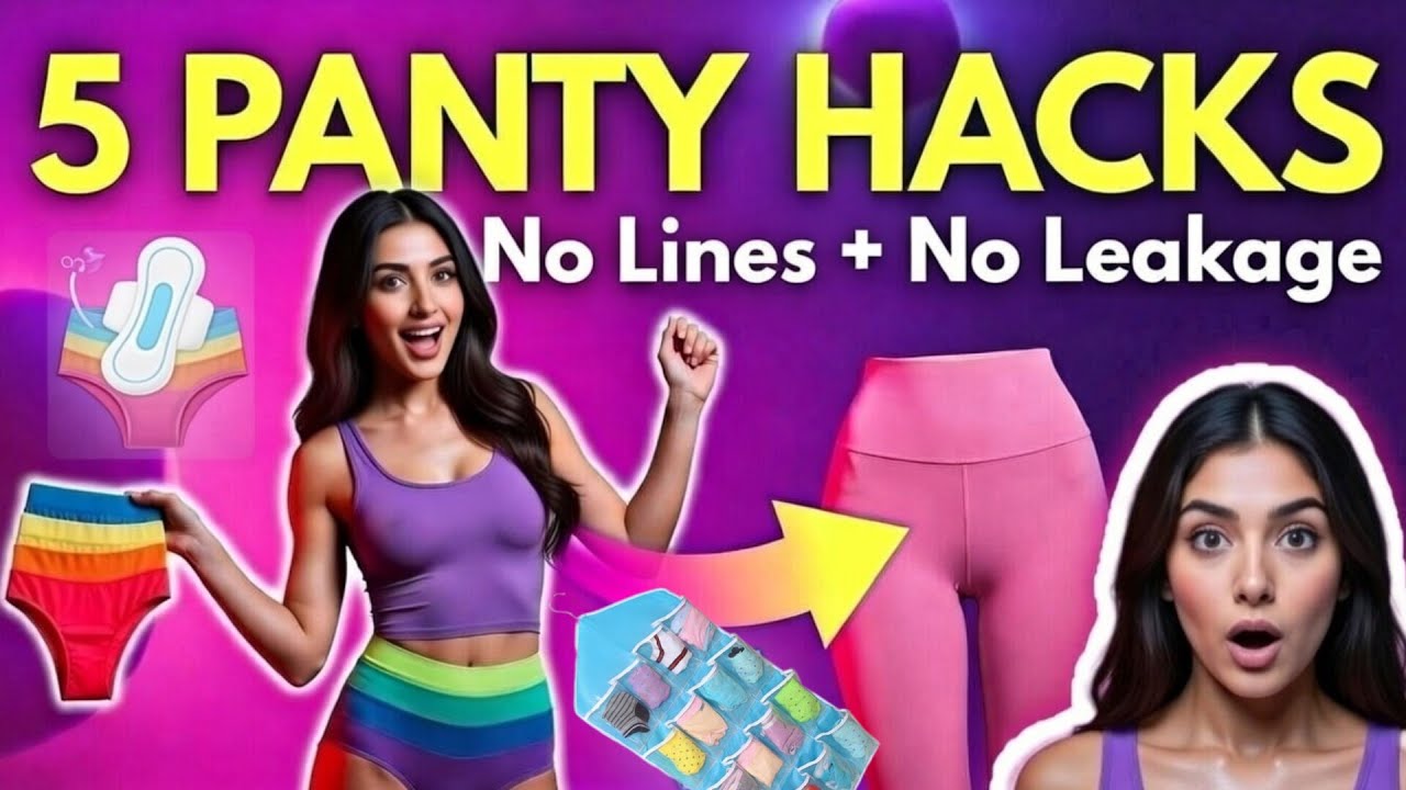 5 Genius Panty Hacks for Girls | Avoid Period Leaks, VPL & More (#5 is an absolute GAME CHANGER)