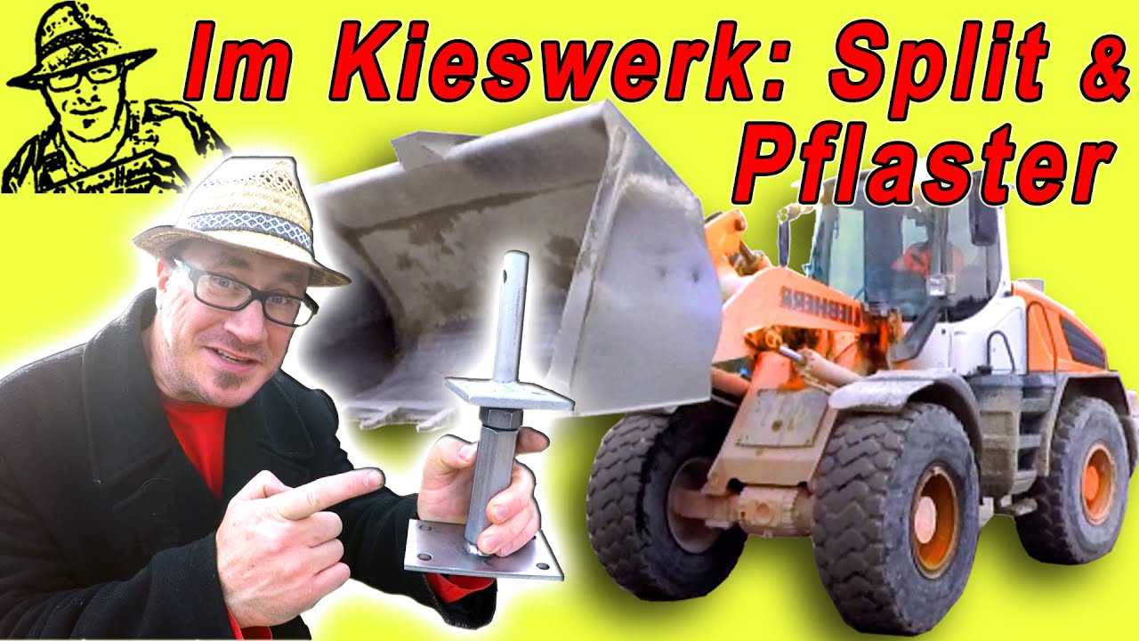 Gartenmauer Teil 7: Traktor vs. Radlader, Pflaster verlegen, Katze und Kieswerk