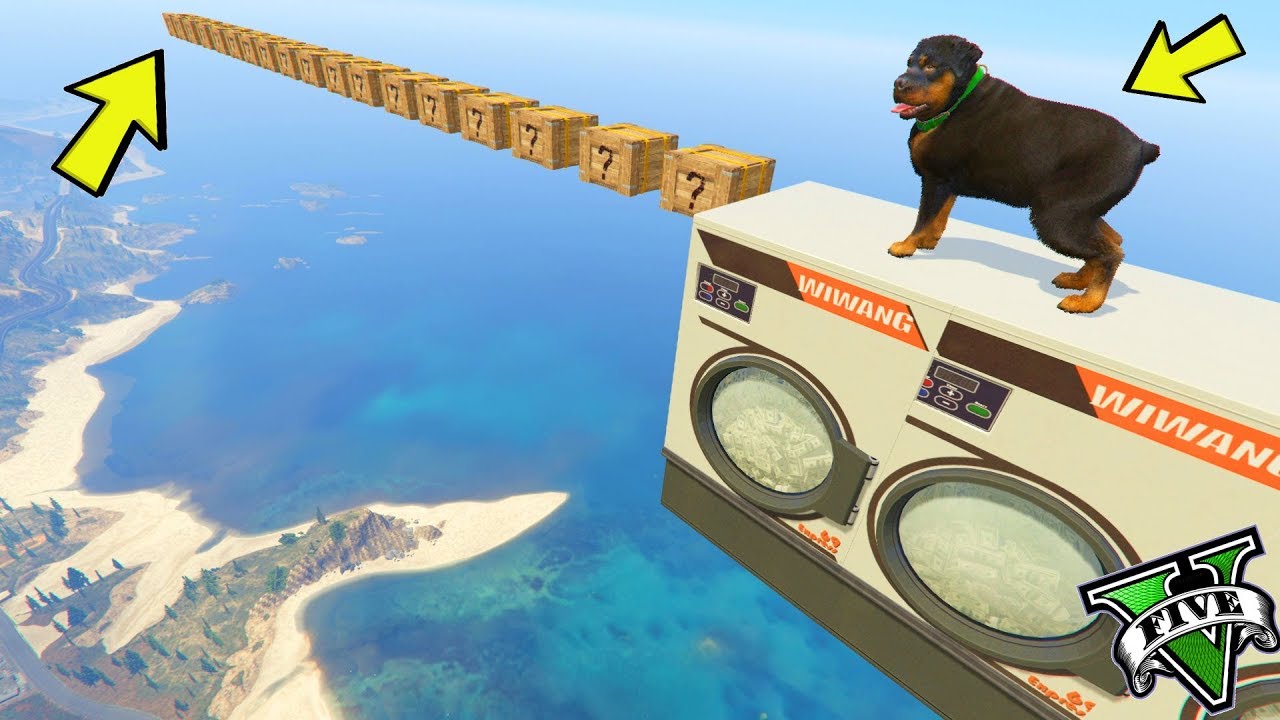 GTA 5 🐷 CHOP PARKOUR !!! 🐷 PARKOUR ANIMALS 🐷 GTA 5 ITA 🐷 DAJE !!!