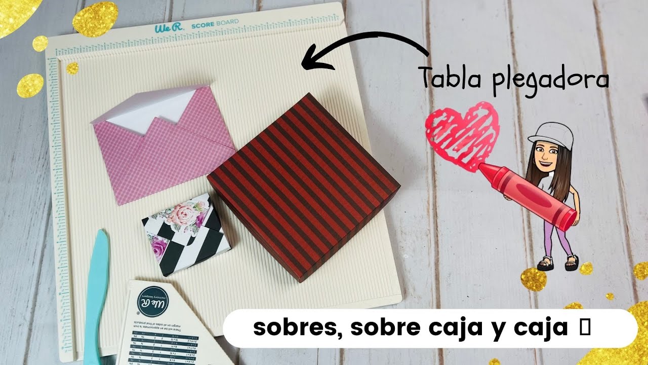 Cómo hacer sobre, sobre caja y cajas con plegadora