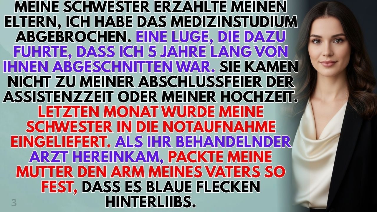Sie verstießen mich wegen meiner Schwester – bis ich fünf Jahre später im Notfallraum stand